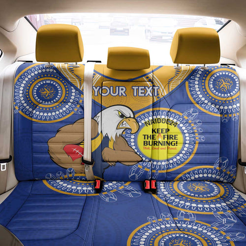 Custom AFL Eagles  NAIDOC Week Back Car Seat Cover Keep The Fire Burning Indigenous Art