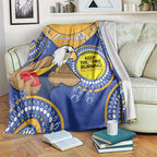 Custom AFL Eagles  NAIDOC Week Blanket Keep The Fire Burning Indigenous Art