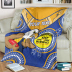 Custom AFL Eagles  NAIDOC Week Blanket Keep The Fire Burning Indigenous Art