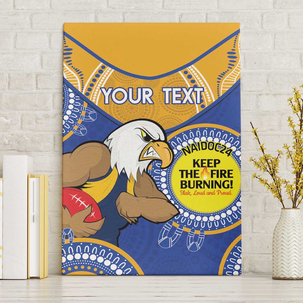 Custom AFL Eagles  NAIDOC Week Canvas Wall Art Keep The Fire Burning Indigenous Art