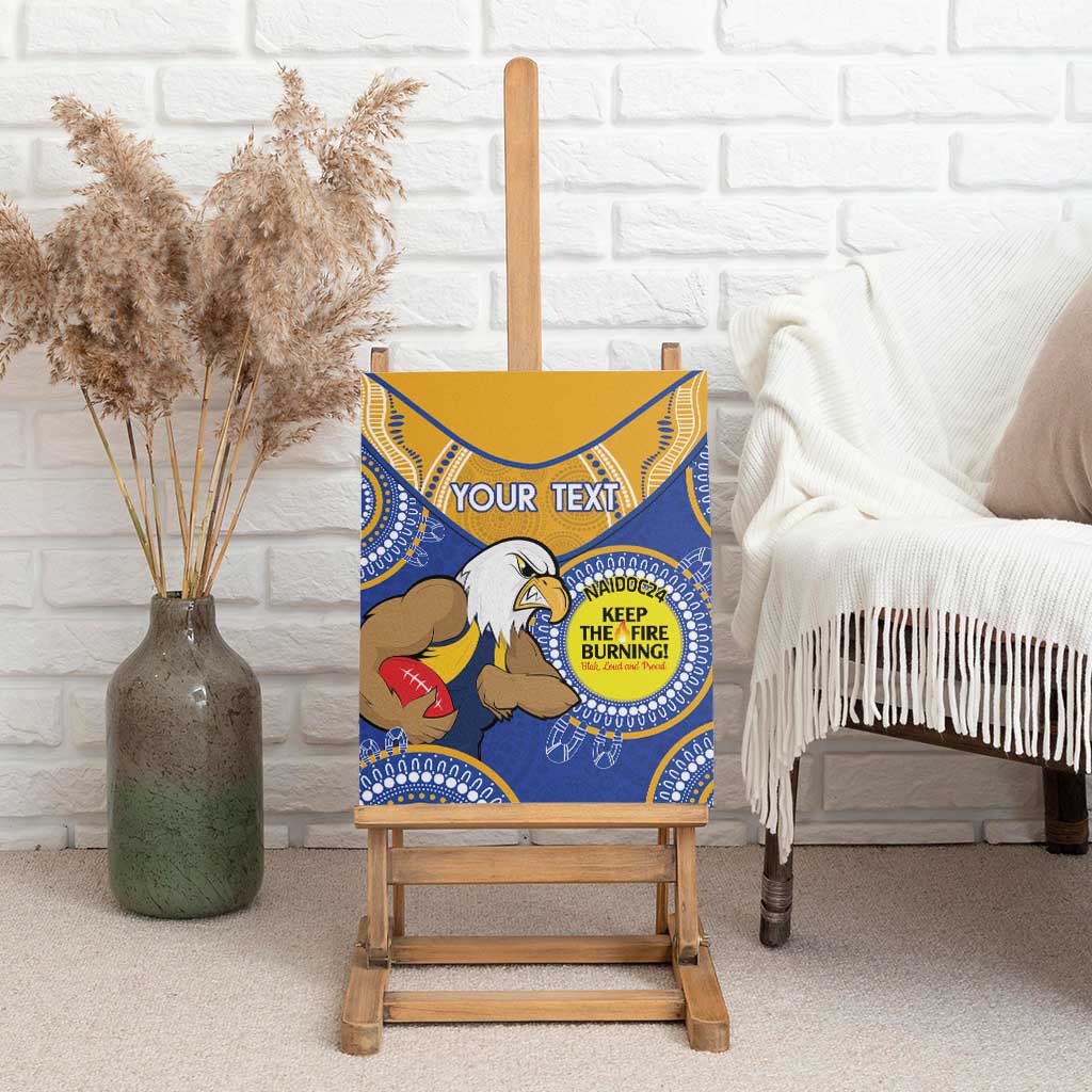 Custom AFL Eagles  NAIDOC Week Canvas Wall Art Keep The Fire Burning Indigenous Art
