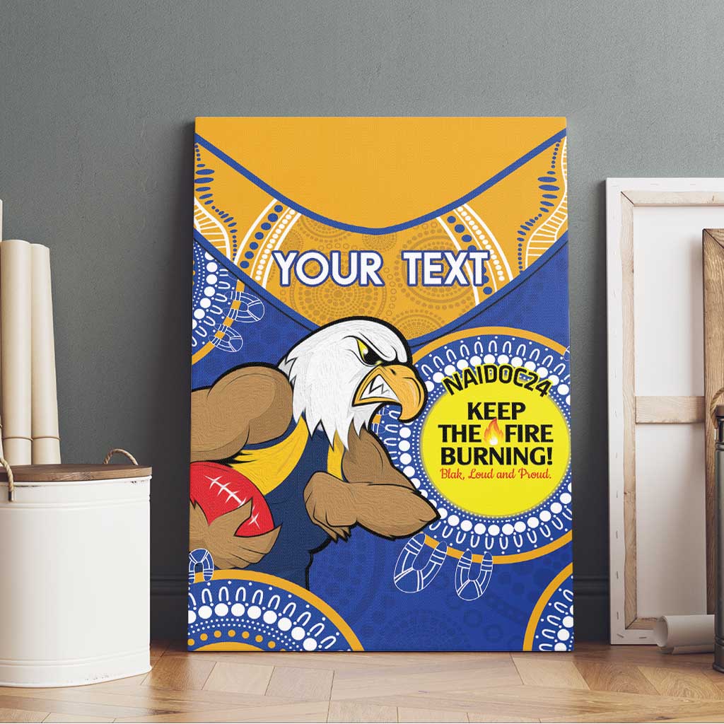 Custom AFL Eagles  NAIDOC Week Canvas Wall Art Keep The Fire Burning Indigenous Art