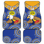 Custom AFL Eagles  NAIDOC Week Car Mats Keep The Fire Burning Indigenous Art