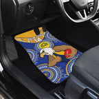 Custom AFL Eagles  NAIDOC Week Car Mats Keep The Fire Burning Indigenous Art