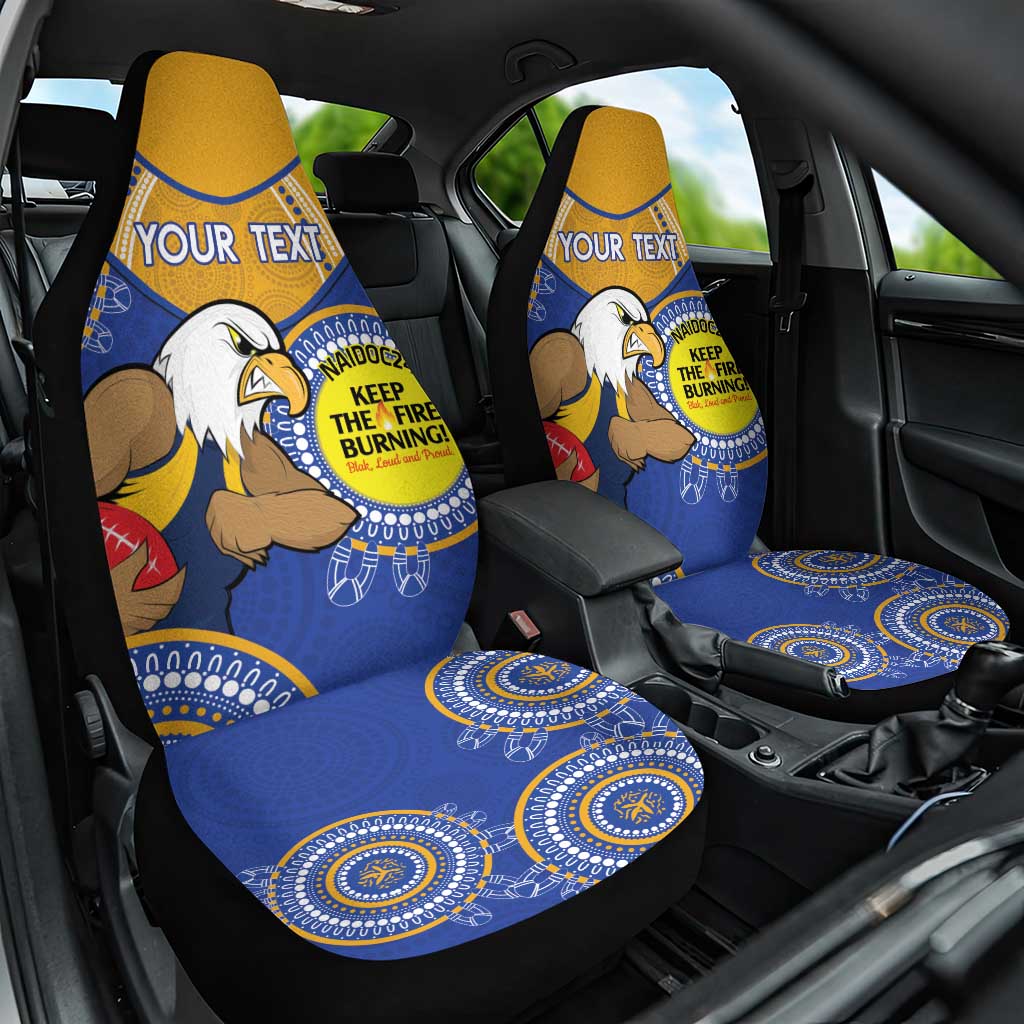Custom AFL Eagles  NAIDOC Week Car Seat Cover Keep The Fire Burning Indigenous Art