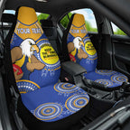 Custom AFL Eagles  NAIDOC Week Car Seat Cover Keep The Fire Burning Indigenous Art