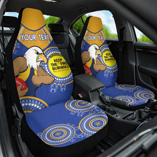 Custom AFL Eagles  NAIDOC Week Car Seat Cover Keep The Fire Burning Indigenous Art