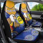 Custom AFL Eagles  NAIDOC Week Car Seat Cover Keep The Fire Burning Indigenous Art