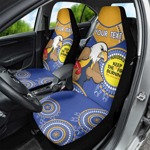 Custom AFL Eagles  NAIDOC Week Car Seat Cover Keep The Fire Burning Indigenous Art