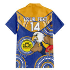 Custom AFL Eagles  NAIDOC Week Family Matching Mermaid Dress and Hawaiian Shirt Keep The Fire Burning Indigenous Art