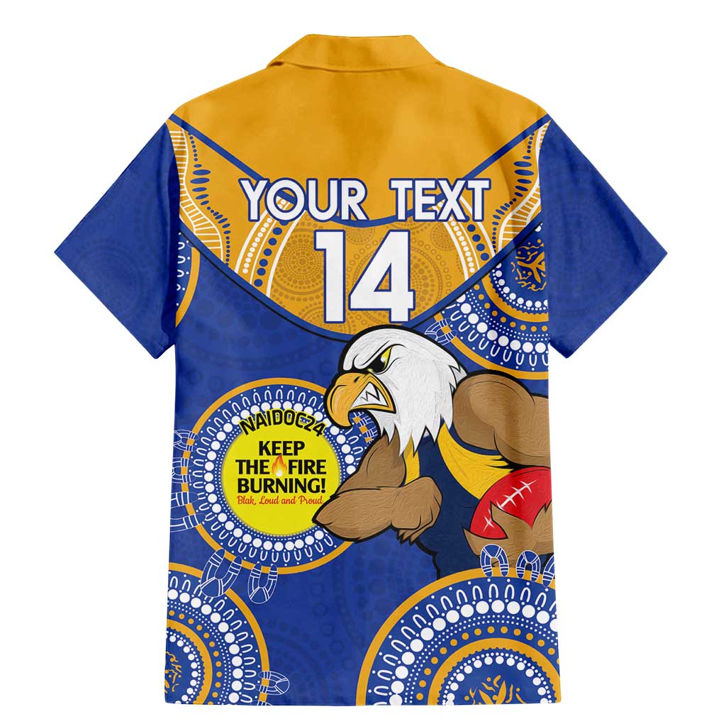 Custom AFL Eagles  NAIDOC Week Family Matching Mermaid Dress and Hawaiian Shirt Keep The Fire Burning Indigenous Art