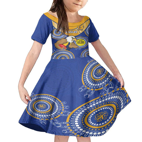 Custom AFL Eagles  NAIDOC Week Family Matching Puletasi and Hawaiian Shirt Keep The Fire Burning Indigenous Art