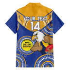 Custom AFL Eagles  NAIDOC Week Family Matching Puletasi and Hawaiian Shirt Keep The Fire Burning Indigenous Art
