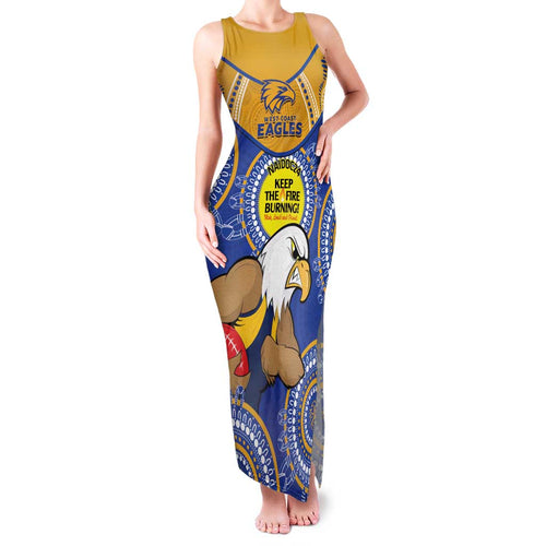 Custom AFL Eagles  NAIDOC Week Family Matching Tank Maxi Dress and Hawaiian Shirt Keep The Fire Burning Indigenous Art