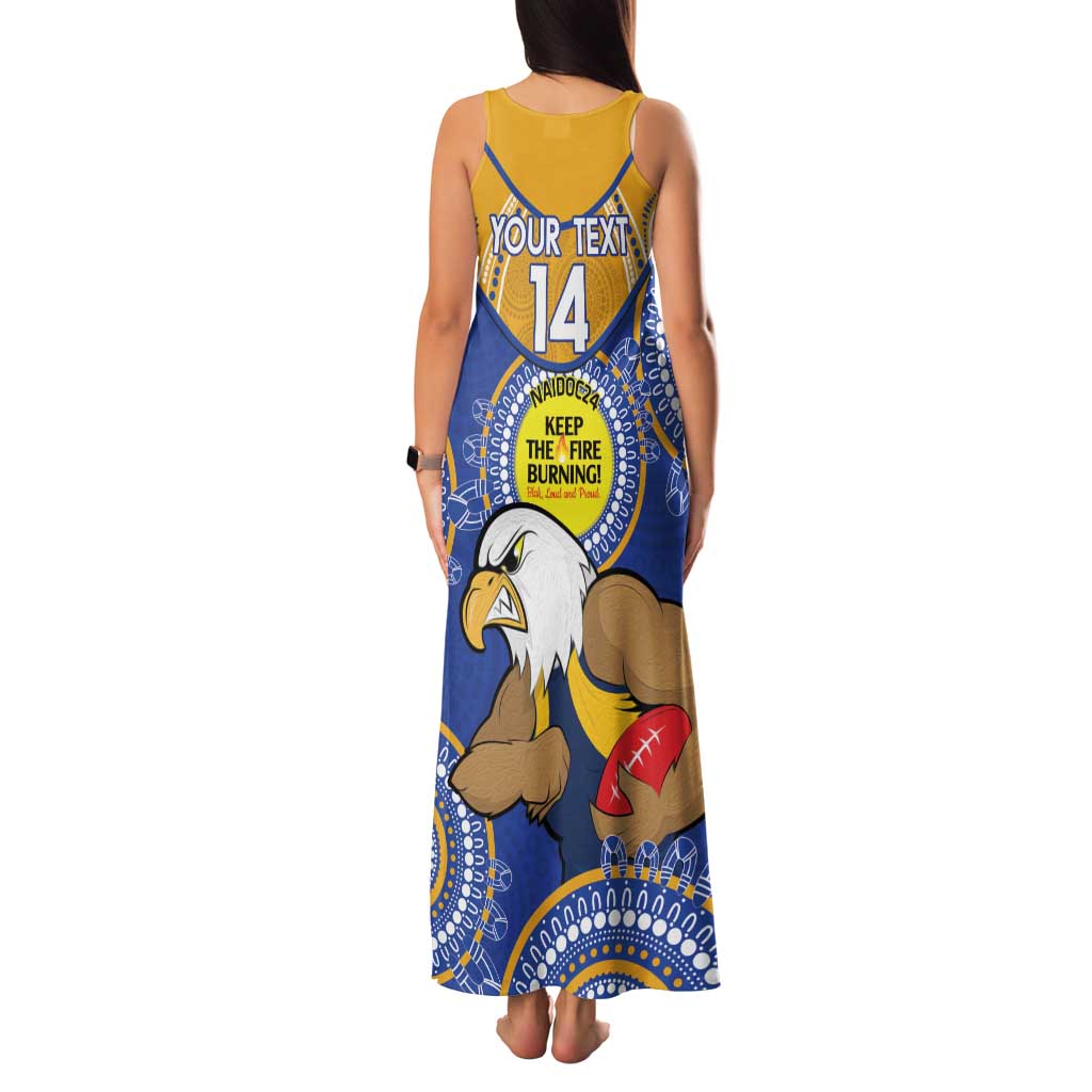 Custom AFL Eagles  NAIDOC Week Family Matching Tank Maxi Dress and Hawaiian Shirt Keep The Fire Burning Indigenous Art