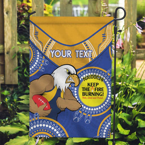 Custom AFL Eagles  NAIDOC Week Garden Flag Keep The Fire Burning Indigenous Art