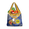 Custom AFL Eagles NAIDOC Week Grocery Bag Keep The Fire Burning Indigenous Art