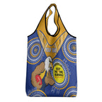 Custom AFL Eagles NAIDOC Week Grocery Bag Keep The Fire Burning Indigenous Art