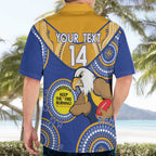 Custom AFL Eagles  NAIDOC Week Hawaiian Shirt Keep The Fire Burning Indigenous Art