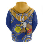 Custom AFL Eagles  NAIDOC Week Hoodie Keep The Fire Burning Indigenous Art