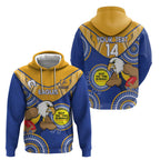 Custom AFL Eagles  NAIDOC Week Hoodie Keep The Fire Burning Indigenous Art