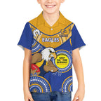 Custom AFL Eagles  NAIDOC Week Kid Hawaiian Shirt Keep The Fire Burning Indigenous Art