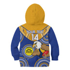 Custom AFL Eagles  NAIDOC Week Kid Hoodie Keep The Fire Burning Indigenous Art