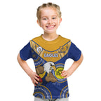 Custom AFL Eagles  NAIDOC Week Kid T Shirt Keep The Fire Burning Indigenous Art