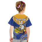 Custom AFL Eagles  NAIDOC Week Kid T Shirt Keep The Fire Burning Indigenous Art