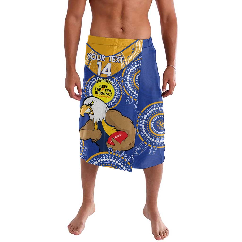 Custom AFL Eagles  NAIDOC Week Lavalava Keep The Fire Burning Indigenous Art