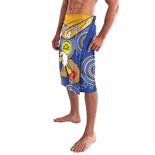 Custom AFL Eagles  NAIDOC Week Lavalava Keep The Fire Burning Indigenous Art