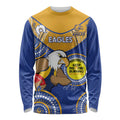 Custom AFL Eagles  NAIDOC Week Long Sleeve Shirt Keep The Fire Burning Indigenous Art