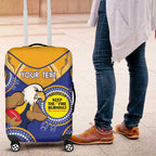 Custom AFL Eagles  NAIDOC Week Luggage Cover Keep The Fire Burning Indigenous Art