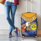 Custom AFL Eagles  NAIDOC Week Luggage Cover Keep The Fire Burning Indigenous Art