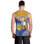 Custom AFL Eagles  NAIDOC Week Men Tank Top Keep The Fire Burning Indigenous Art