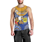 Custom AFL Eagles  NAIDOC Week Men Tank Top Keep The Fire Burning Indigenous Art