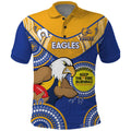 Custom AFL Eagles  NAIDOC Week Polo Shirt Keep The Fire Burning Indigenous Art