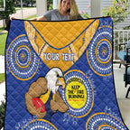 Custom AFL Eagles  NAIDOC Week Quilt Keep The Fire Burning Indigenous Art