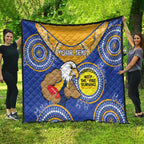 Custom AFL Eagles  NAIDOC Week Quilt Keep The Fire Burning Indigenous Art
