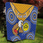 Custom AFL Eagles  NAIDOC Week Quilt Keep The Fire Burning Indigenous Art