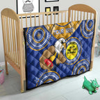 Custom AFL Eagles  NAIDOC Week Quilt Keep The Fire Burning Indigenous Art
