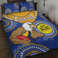 Custom AFL Eagles  NAIDOC Week Quilt Bed Set Keep The Fire Burning Indigenous Art
