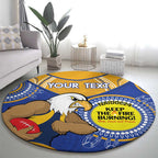 Custom AFL Eagles  NAIDOC Week Round Carpet Keep The Fire Burning Indigenous Art