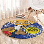 Custom AFL Eagles  NAIDOC Week Round Carpet Keep The Fire Burning Indigenous Art