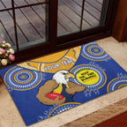 Custom AFL Eagles  NAIDOC Week Rubber Doormat Keep The Fire Burning Indigenous Art