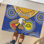Custom AFL Eagles  NAIDOC Week Rubber Doormat Keep The Fire Burning Indigenous Art