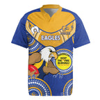 Custom AFL Eagles  NAIDOC Week Rugby Jersey Keep The Fire Burning Indigenous Art