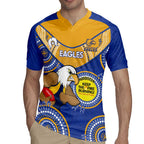 Custom AFL Eagles  NAIDOC Week Rugby Jersey Keep The Fire Burning Indigenous Art