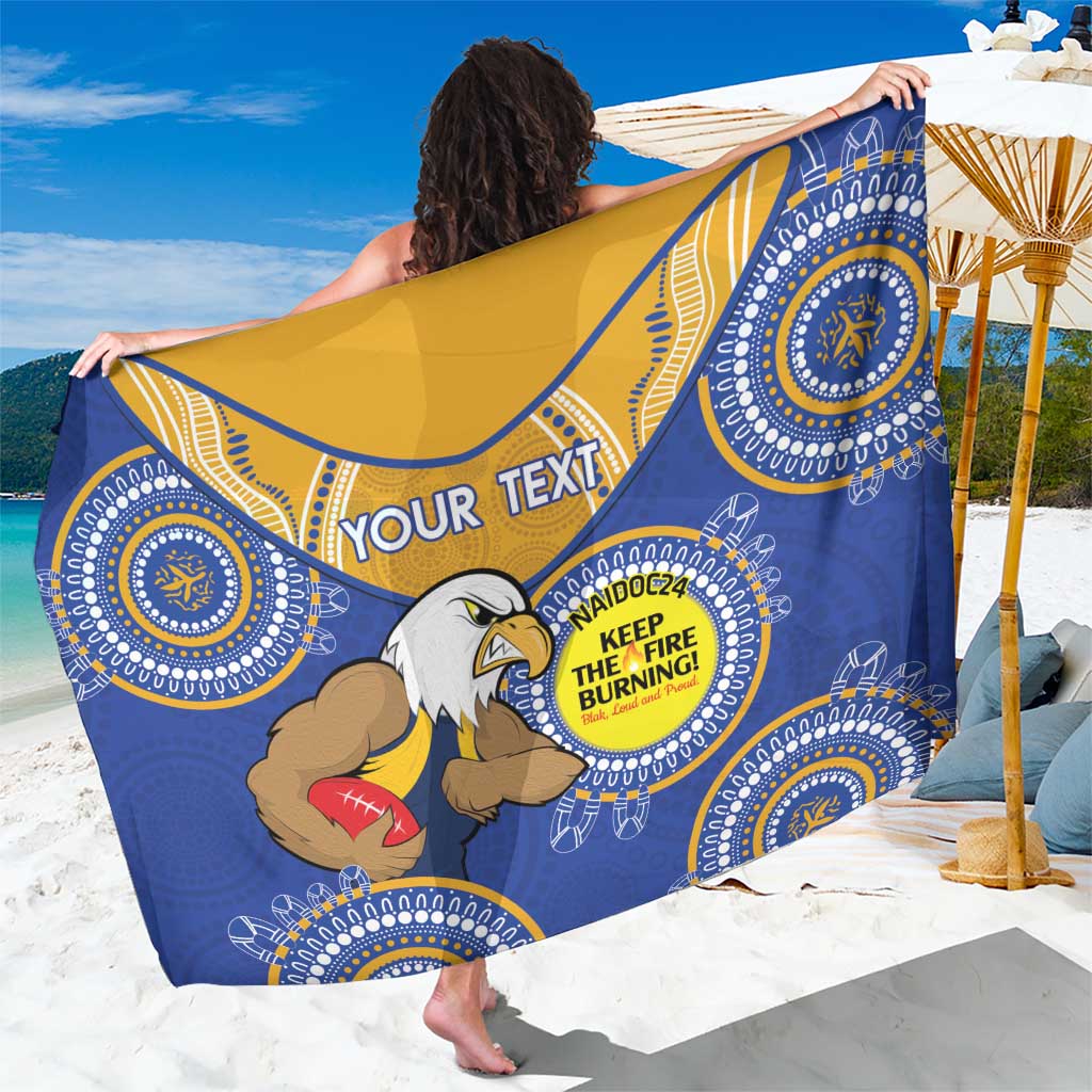 Custom AFL Eagles  NAIDOC Week Sarong Keep The Fire Burning Indigenous Art