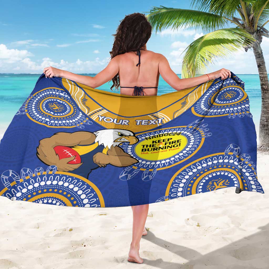 Custom AFL Eagles  NAIDOC Week Sarong Keep The Fire Burning Indigenous Art